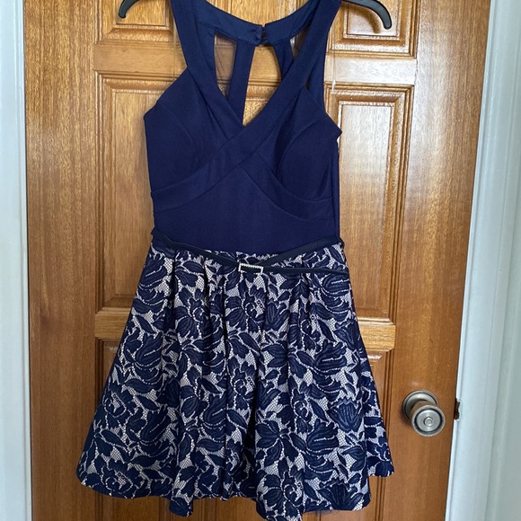 Navy party dress - Picture 3 of 10